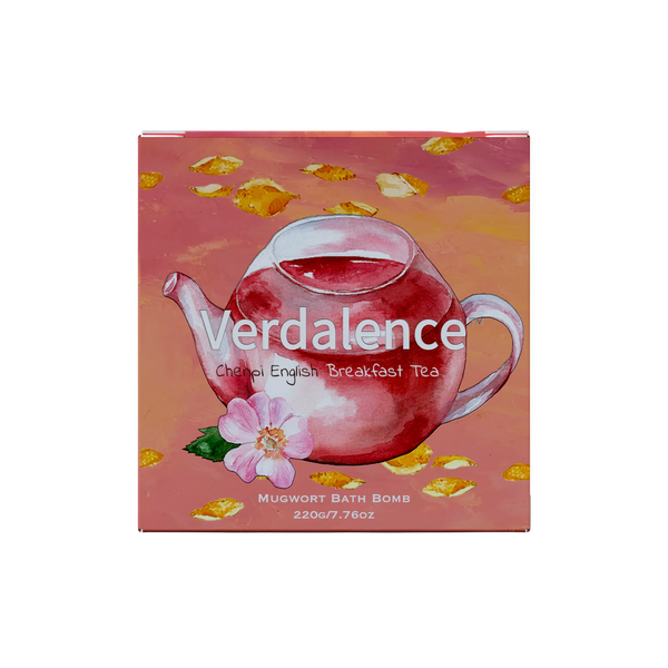 Verdalence™ Mugwort Bath Bomb — Chenpi English Breakfast Tea (220g)