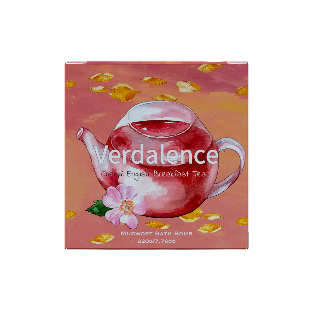 Verdalence™ Mugwort Bath Bomb — Chenpi English Breakfast Tea (220g)