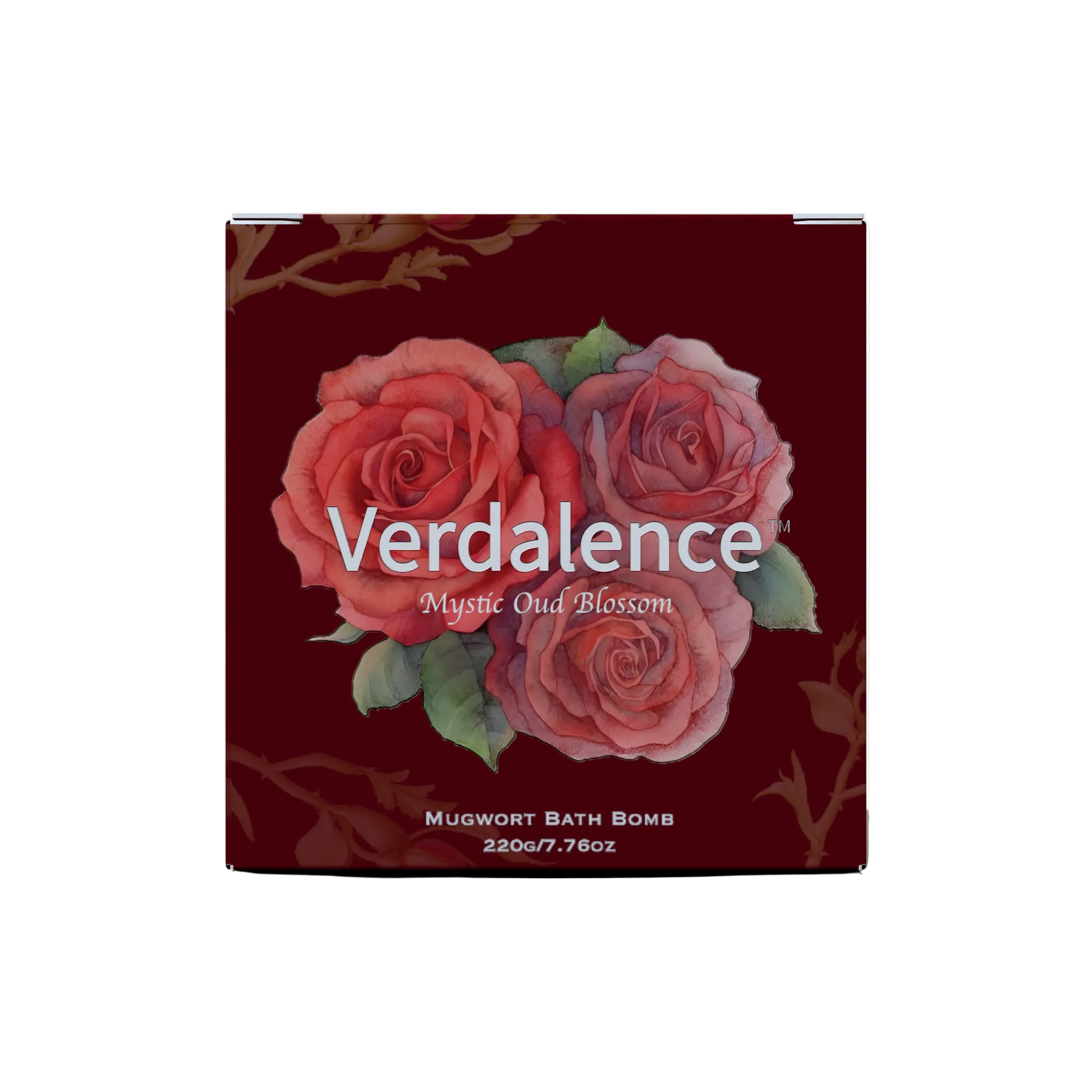 Verdalence™ Mugwort Bath Bomb — Mystic Oud Blossom (220g)